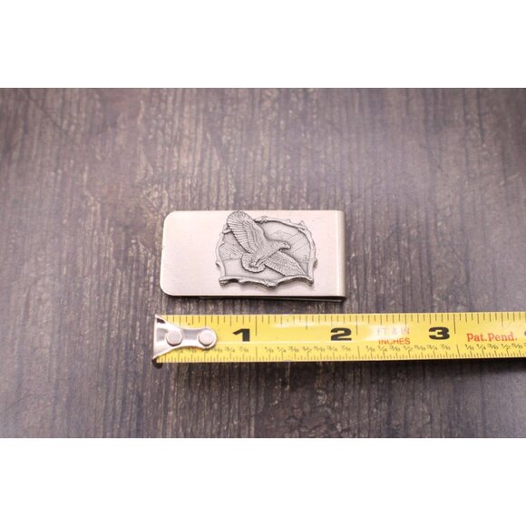NEW Eagle Wildlife Money Clip Card Holder Pocket Stainless Steel 3D Strong - Picture 7 of 8